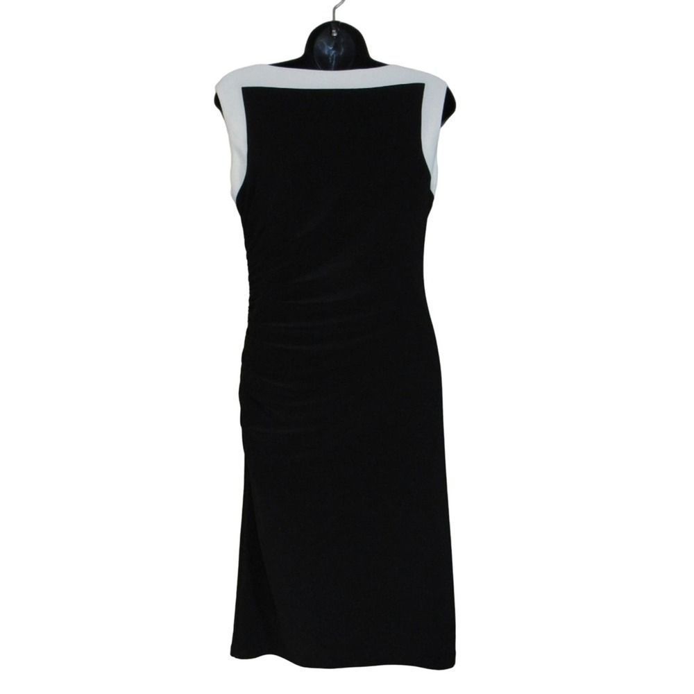 Jones New York Button Shoulder Shirred Sheath Dress 8 - Picture 6 of 7